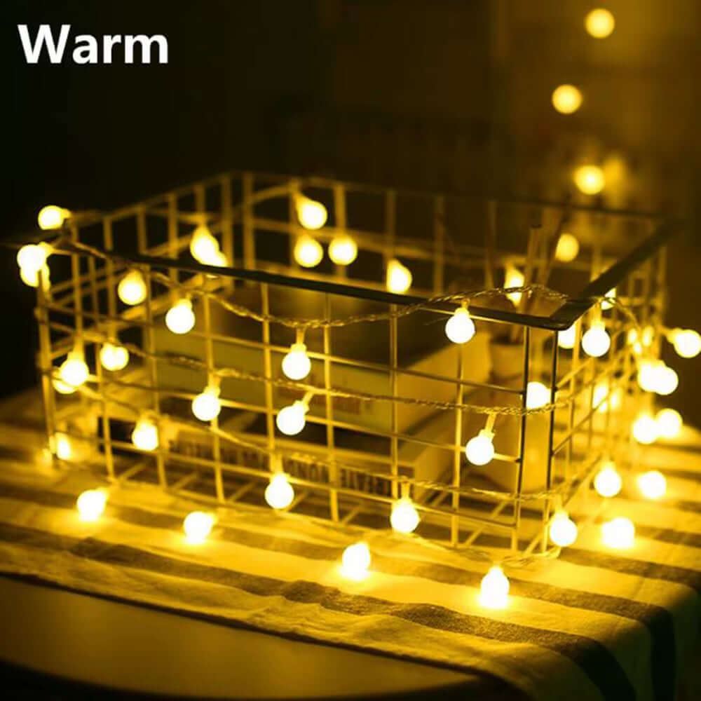 Warm White LED String Lights 13M – Indoor & Outdoor Decorative Fairy Lights for Patio, Garden & Party Décor