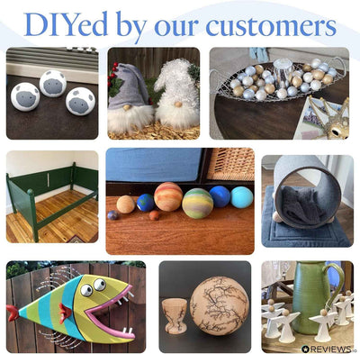 3 Inch Wooden Balls - 25 Pack Unfinished Natural Birch Balls for Crafts and DIY Projects - Smooth Hardwood Orbs - GG store