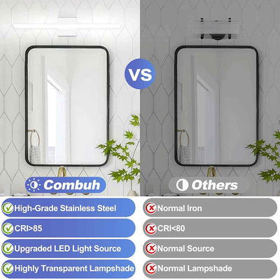 LED Vanity Lights 24 Inch - Modern 14W IP44 Bathroom Lighting Fixture, Cool White 6000K Wall Sconce for Washroom Mirrors - GG store