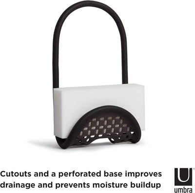 1004294-040 Sling Flexible Sink Caddy, Non-Slip – Holds Sponge, Scrubbing Brush or Dishrag, Black Kitchen - GG store