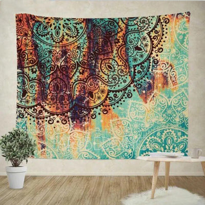 Sevenstars Bohemian Mandala Tapestry Hippie Floral Tapestry Sketched Flower Tapestry Art Print Tapestry For Room - GG store