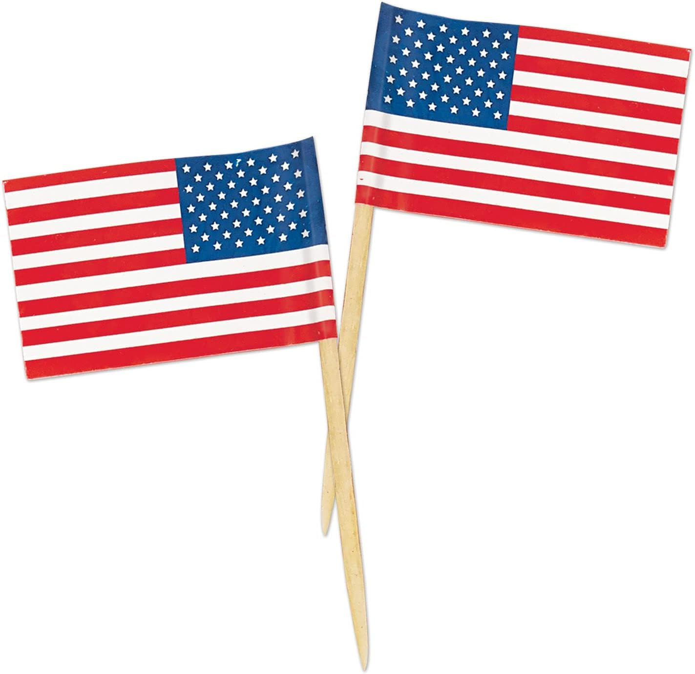 Packaged Mini U S Flag Picks