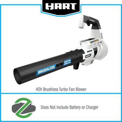 Powerful 40V Cordless Brushless Blower - Battery Sold Separately